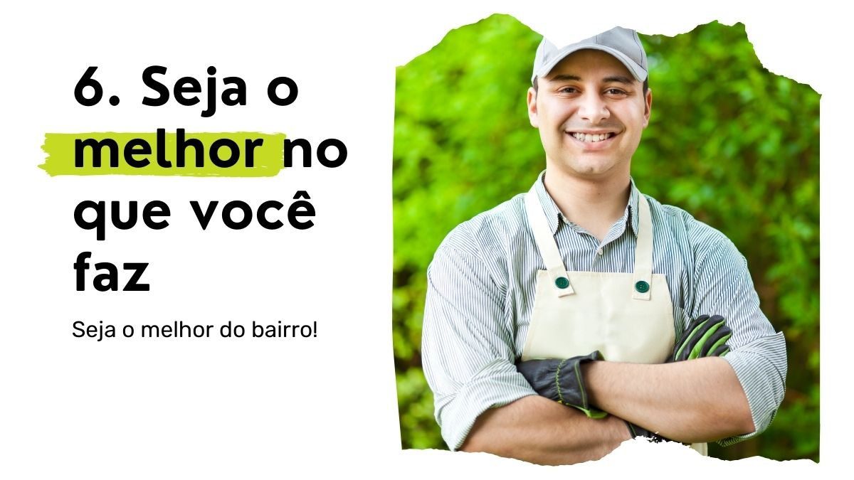 8 Estratégias para conquistar a Fidelidade do Cliente em negócios de Jardinagem e Paisagismo 16 Jardineiro de braços cruzados e sorrindo