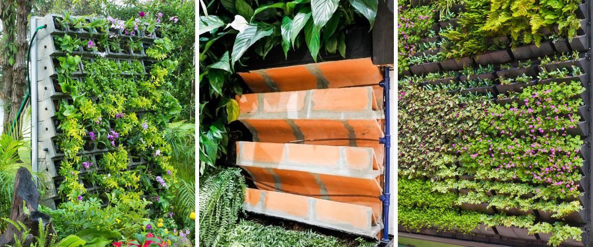 Jardinagem Vertical: Como ter um Jardim de Revista em Casa 25 Alguns Métodos Construtivos de Jardinagem Vertical: De concreto, de cerâmica e de plástico.