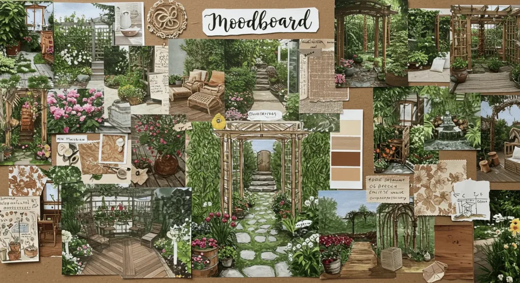 Moodboard para paisagismo