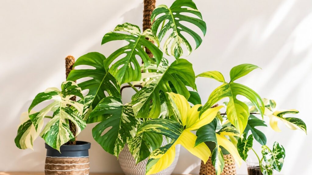 Plantas variegadas podem voltar a ficar verdes.